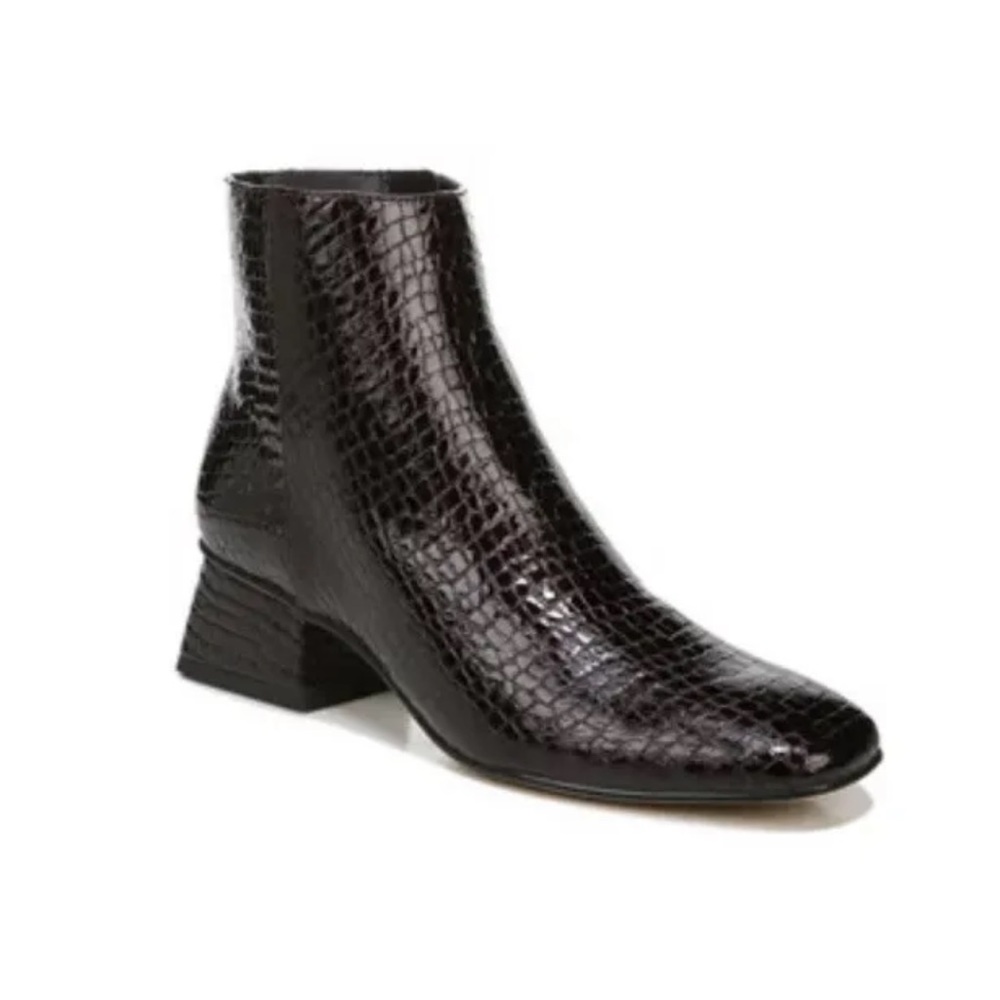 Circus by Sam Edelman Women's Daysi Ankle Boot Burgundry Croc Print 6